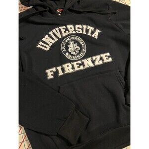 Universita Firenze University Florence Italy Hoodie Sweatshirt MEDIUM Navy Blue